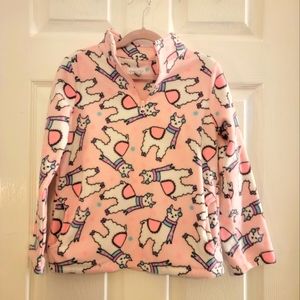 Children's Place pink fleece pullover girls size 7/8